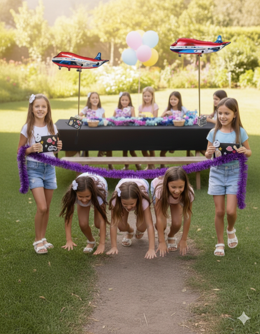 ערכות יצירה לימי הולדת | עיצוב ארנקי טיסה סטייל מיליון דולר | חבילה ל-10 משתתפים