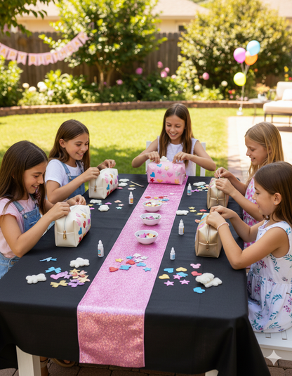 מארזי יצירה: 🛍️ תיקי איפור & גלאם הוליוודי (חבילה ל-🔟 בנות)
