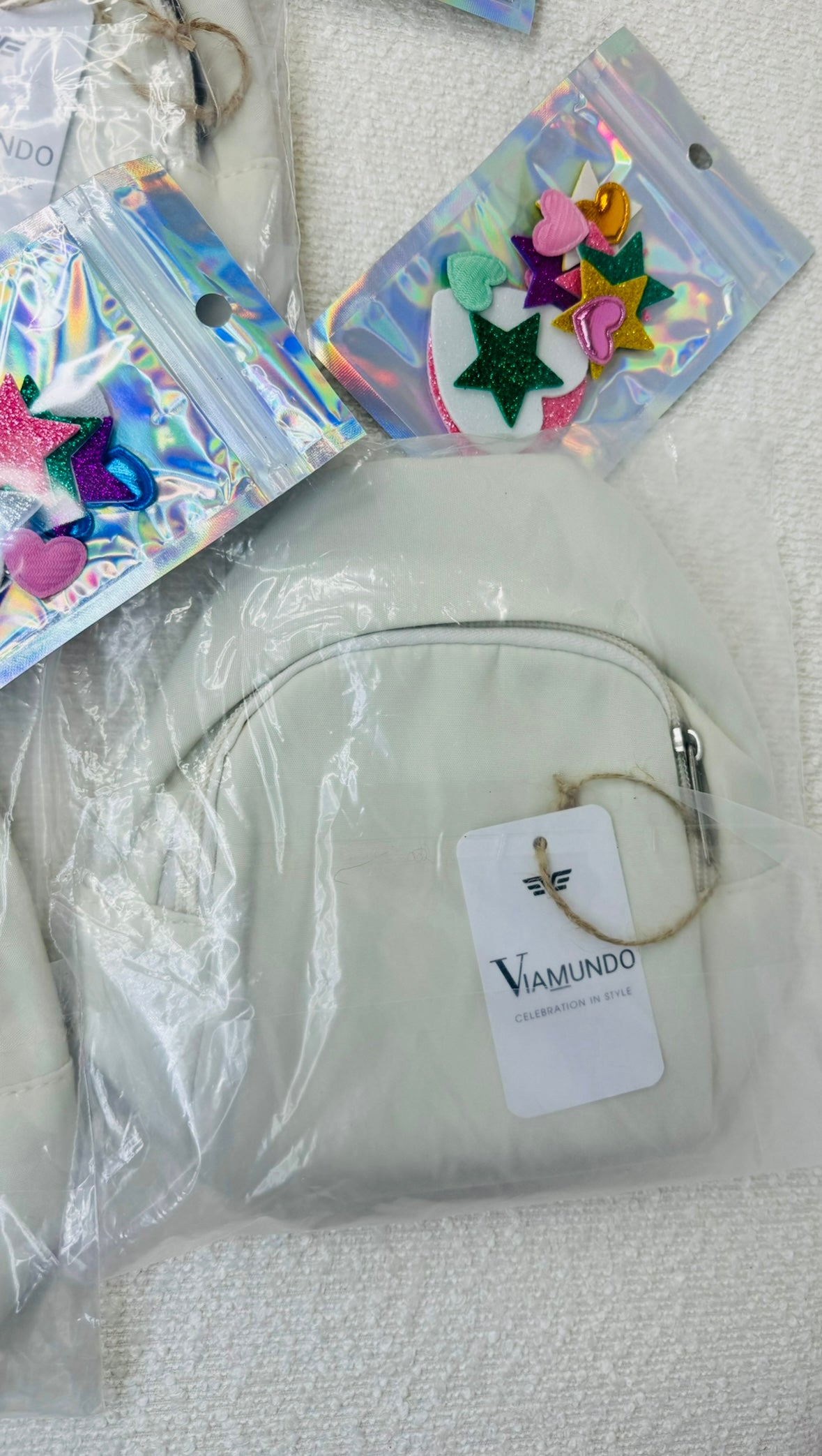 ערכות יצירה ליום הולדת:🎒תיקי מיני קוריאני אופנתיים (חבילה ל-🔟 משתתפים)